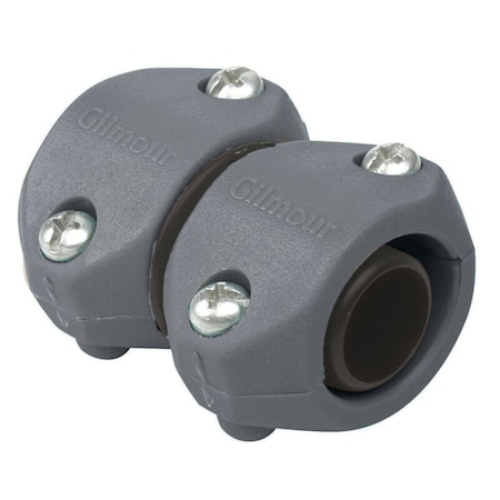 Fiskars Gilmour Light Duty 5/8 in. x 3/4 in. Plastic Threaded Male/Female Hose Mender Clamp 801024-1002